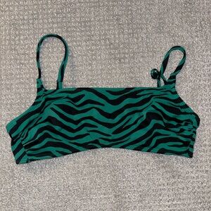 Green Zebra Bikini Top